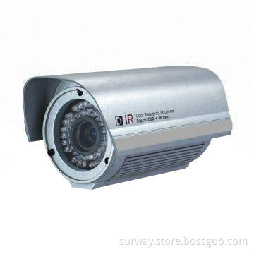 Weatherproof IR CCTV Camera with 600TVL High Resolution and 4 to 9mm Varifocal Lens